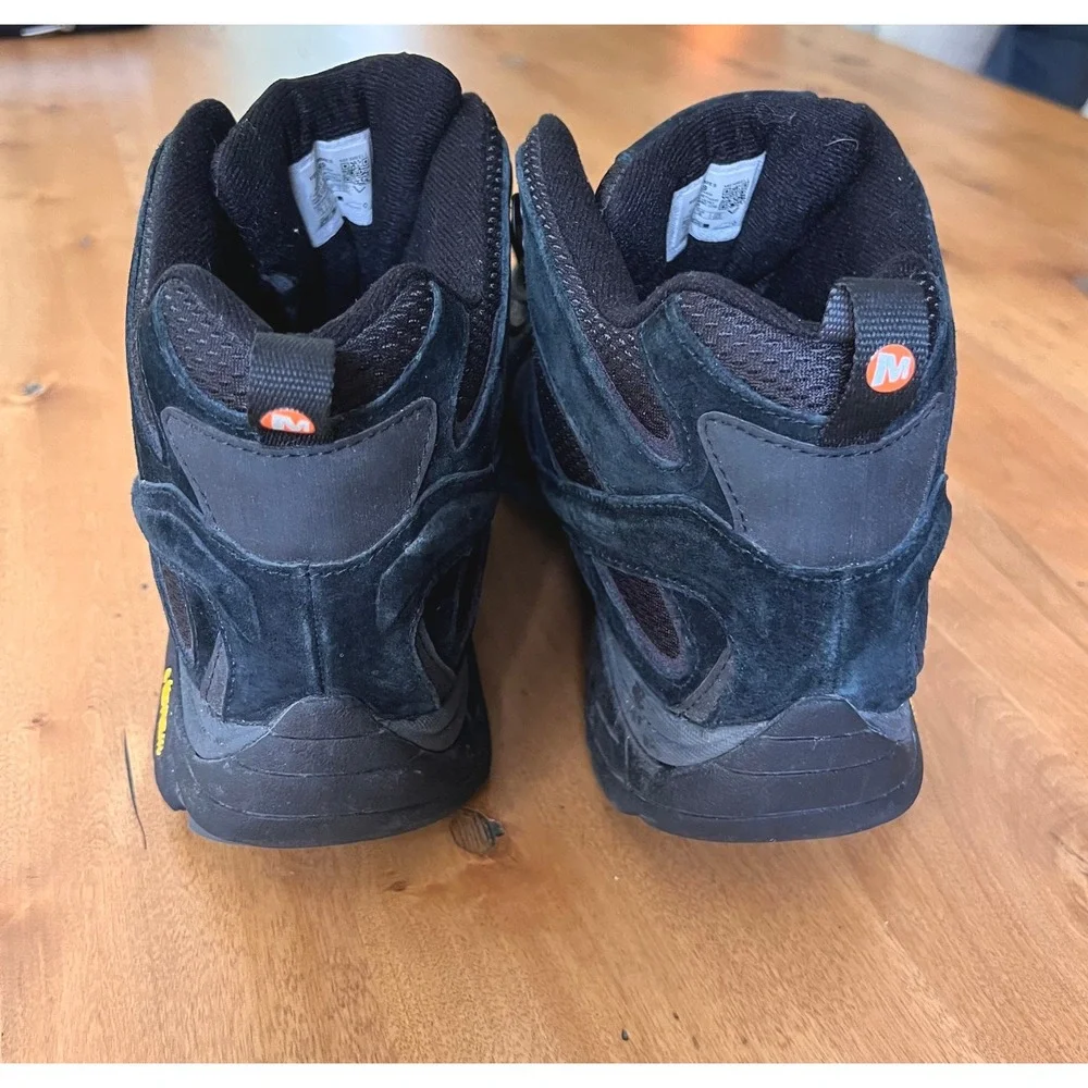 Merrell Moab 2 Mid Waterproof Mens Hiking Boots Black J06049 Size 11.5 Vibram